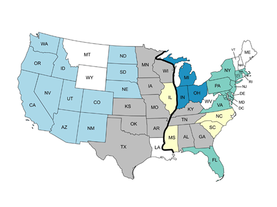 Map of united states