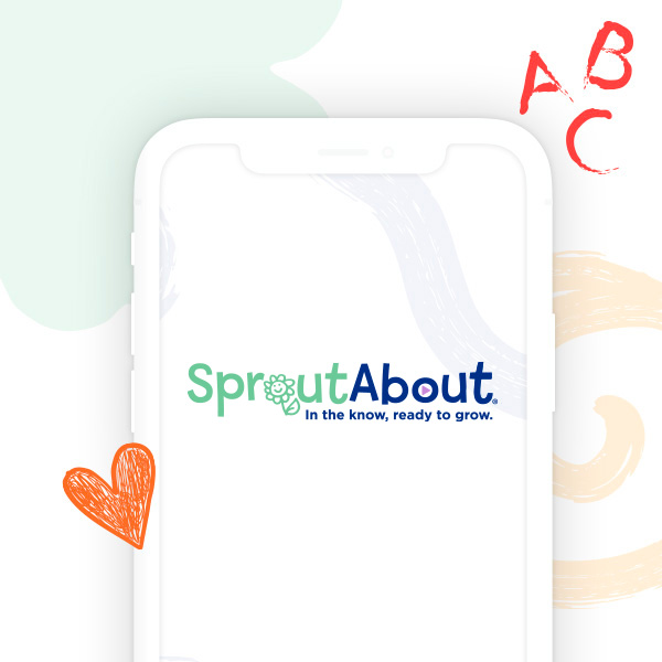 SproutAbout logo on smartphone