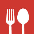 Fork and spoon icon