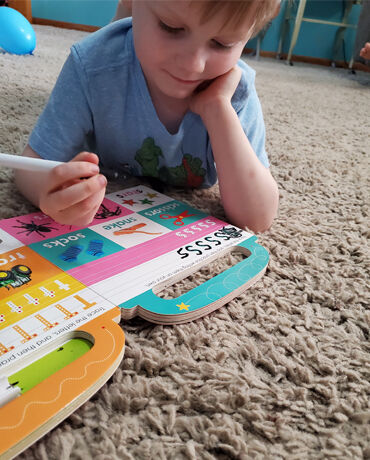boy writing