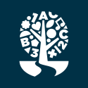 Tree icon with letters and numbers